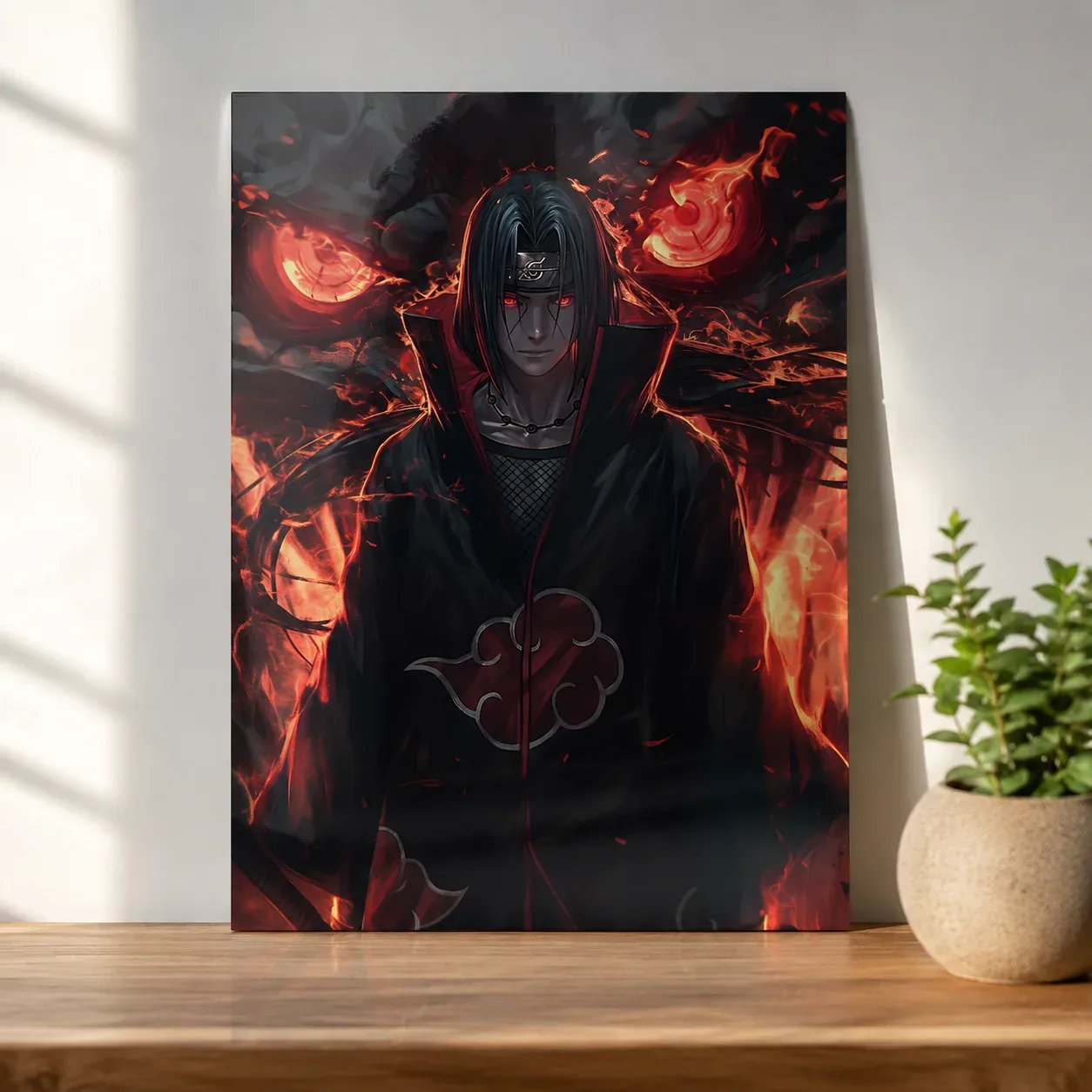 Itachi Uchiha Metallic Wall Art — Anime metal print wall art India