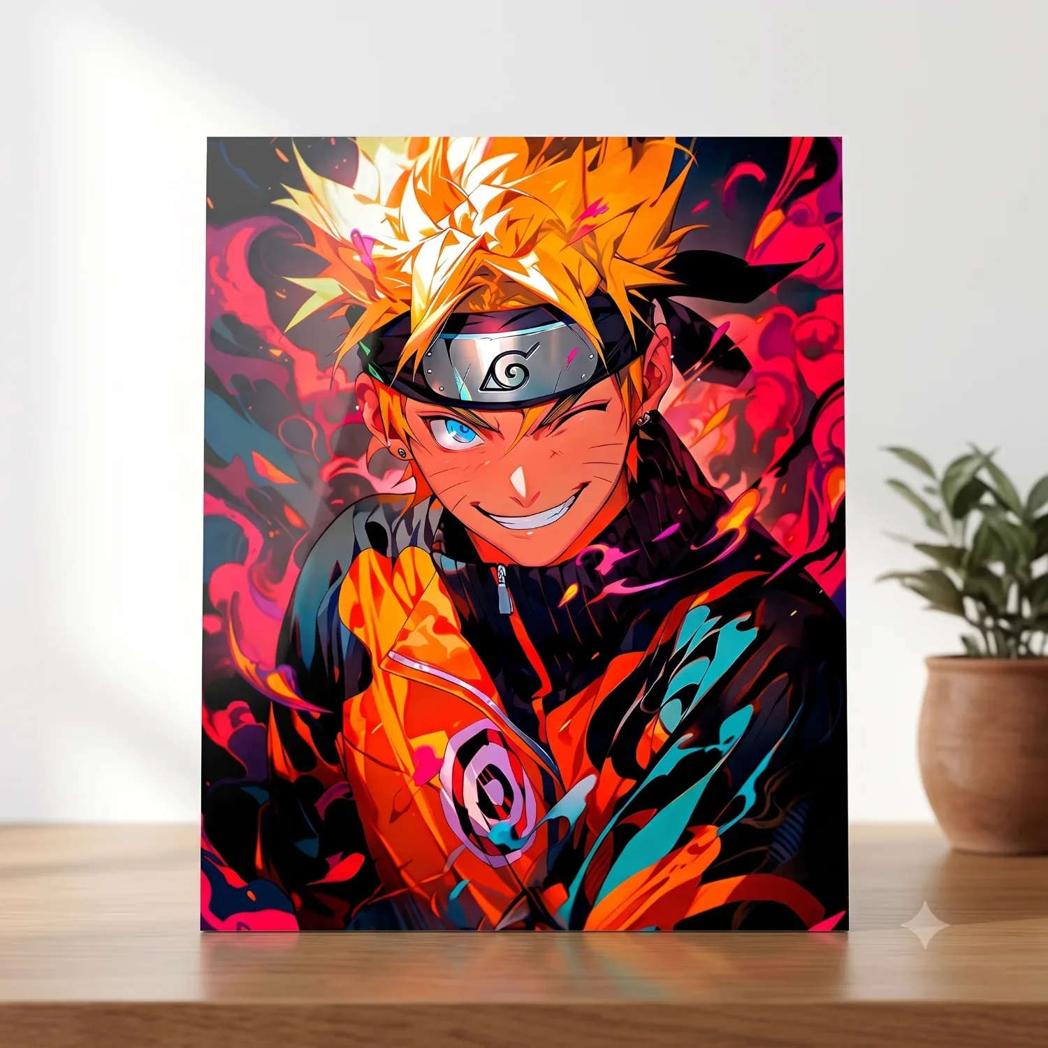 Premium Naruto metallic wall art — Anime metal print wall art India