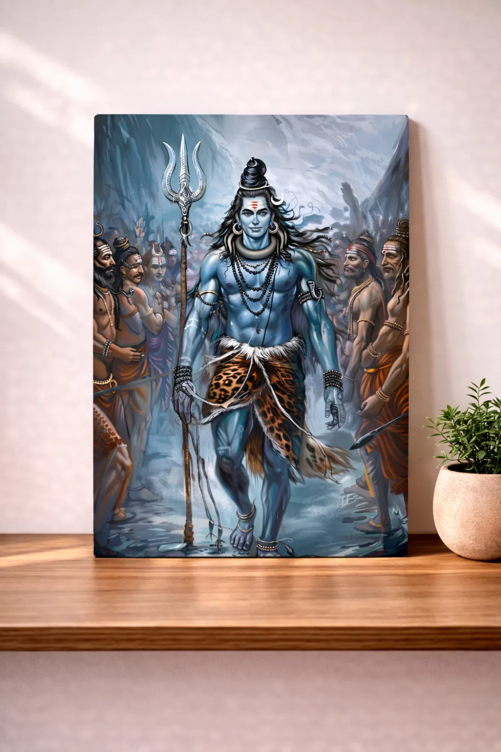 Shiva – The Divine Ascension | Mahadev Power Metal Wall Art — Religious metal print wall art on aluminium